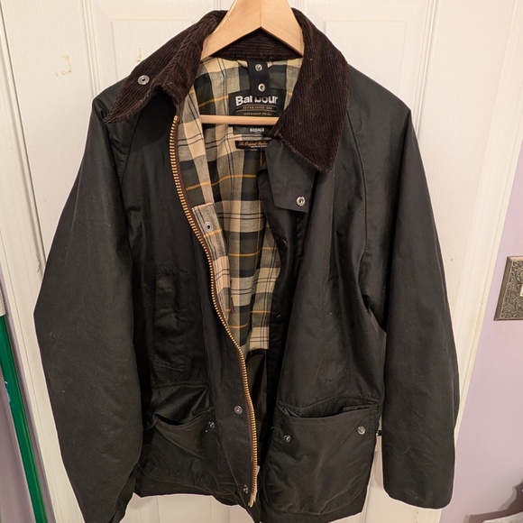Barbour Bedale, Size 38, USED, MADE IN UK (READ DESCRIPTION AND CHECK PHOTOS) - Picture 1 of 5